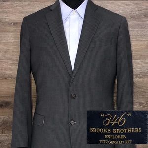 Brooks Brothers 346 Explorer Gray Blazer Jacket40R